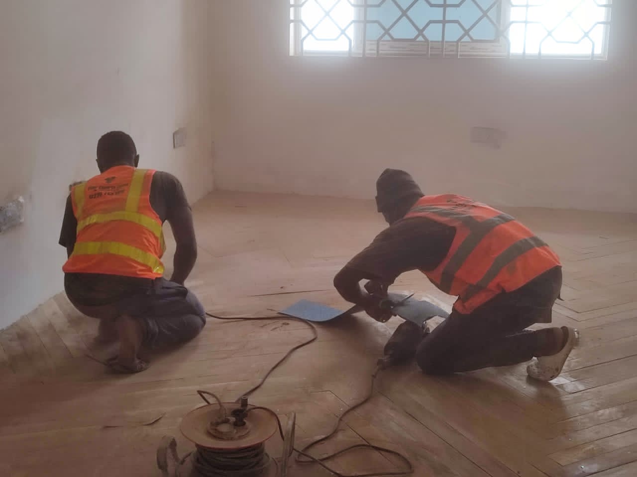 Floor Experts Ghana professional team on site Accra